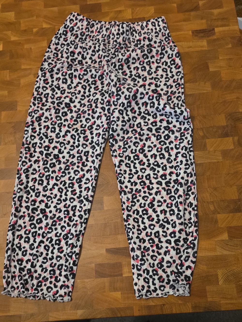 10/ $10 Cat & Jack Pink and Black Leopard Print Kids Pajama Bottoms